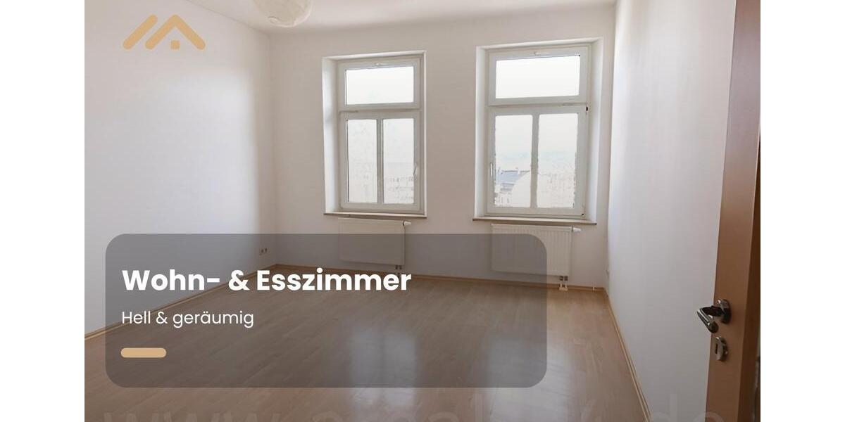 Etagenwohnung Plauen Bahnhofsvorstadt - 2 Zimmer, 52 m&sup2;, 278&euro; | Angebot:26025990