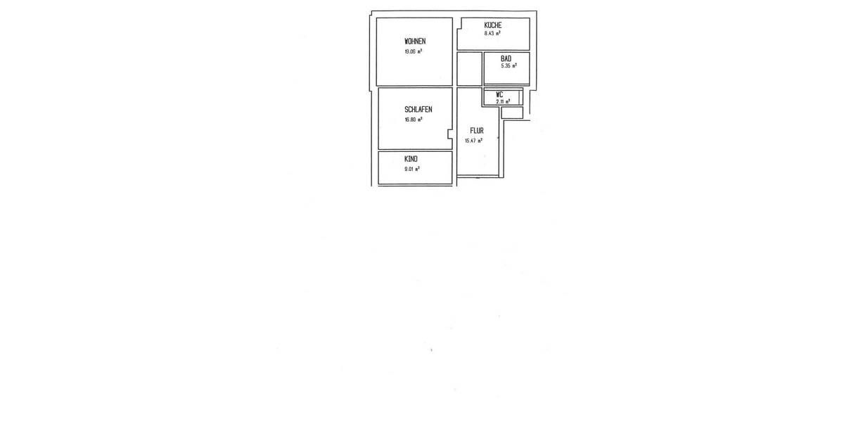 Etagenwohnung Oelsnitz Voigtsberg - 3 Zimmer, 76 m&sup2;, 450&euro; | Angebot:26451827
