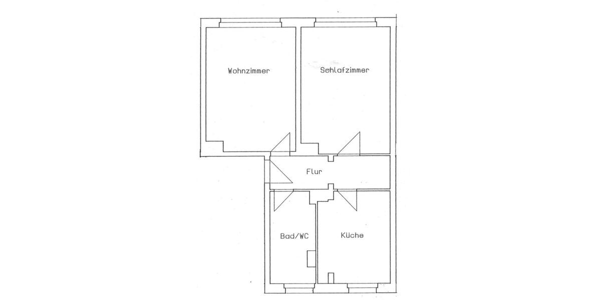 Etagenwohnung Oelsnitz (Vogtland) - 2 Zimmer, 53 m&sup2;, 294&euro; | Angebot:26287263