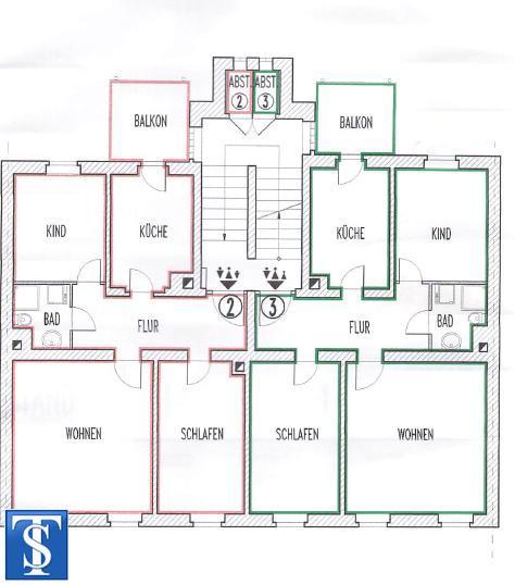 Etagenwohnung Plauen Bahnhofsvorstadt - 3 Zimmer, 65 m&sup2;, 339&euro; | Angebot:26477180