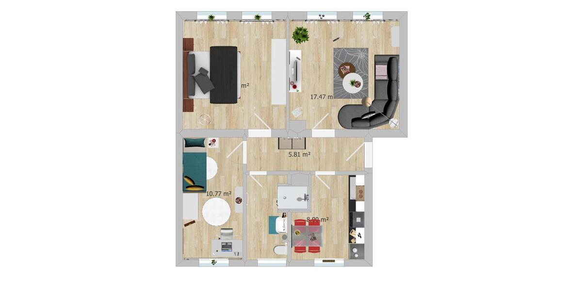 Etagenwohnung Schleiz - 3 Zimmer, 68 m&sup2;, 645&euro; | Angebot:24846774