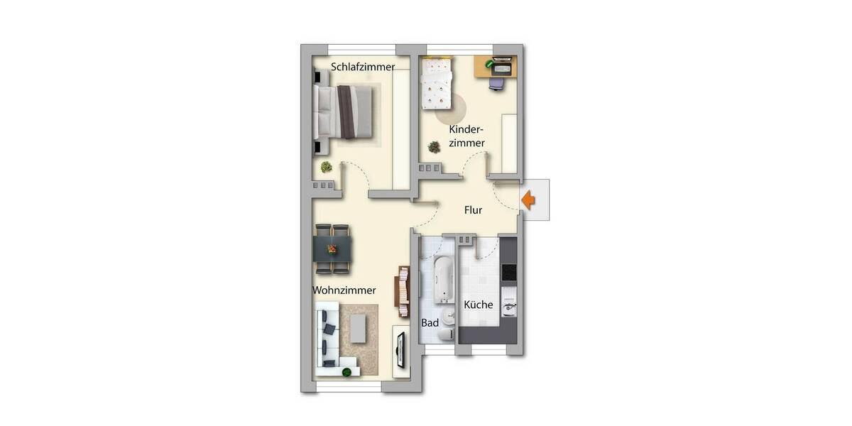 Zimmer Plauen Westend - 3 Zimmer, 62 m&sup2;, 269&euro; | Angebot:26291199