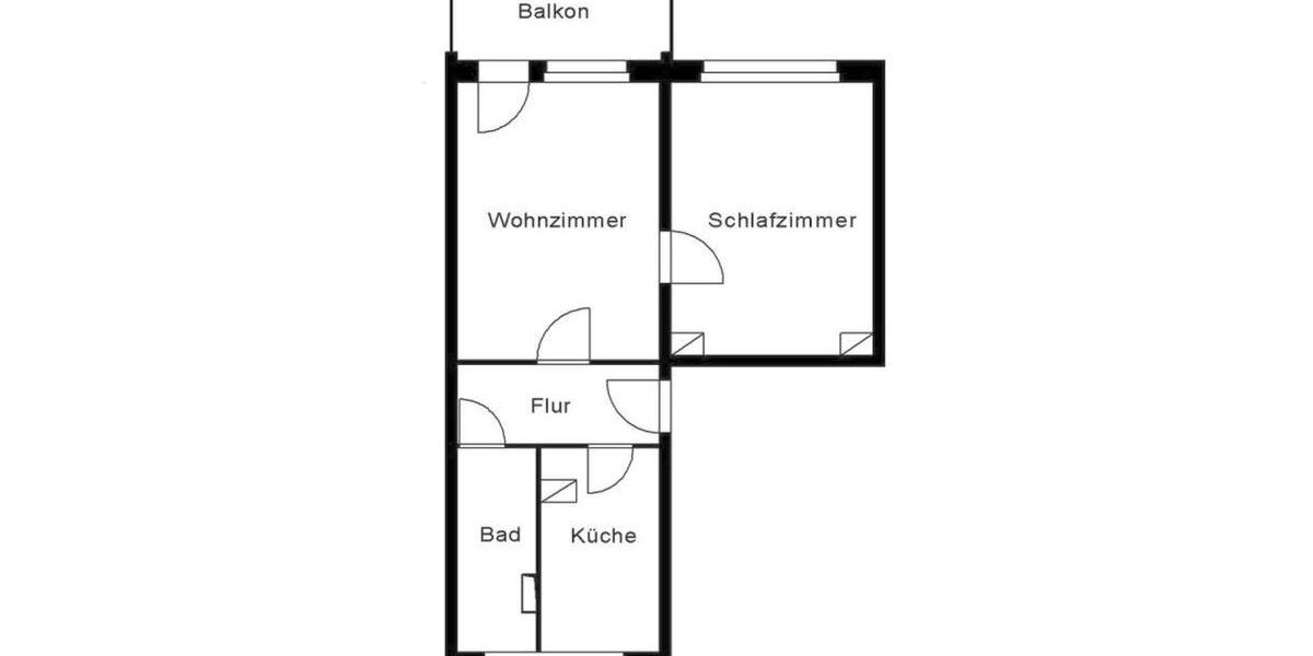 Etagenwohnung Plauen - 2 Zimmer, 48 m&sup2;, 271&euro; | Angebot:25806585