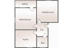 Etagenwohnung Plauen - 1 Zimmer, 39 m&sup2;, 236&euro; | Angebot:25303869
