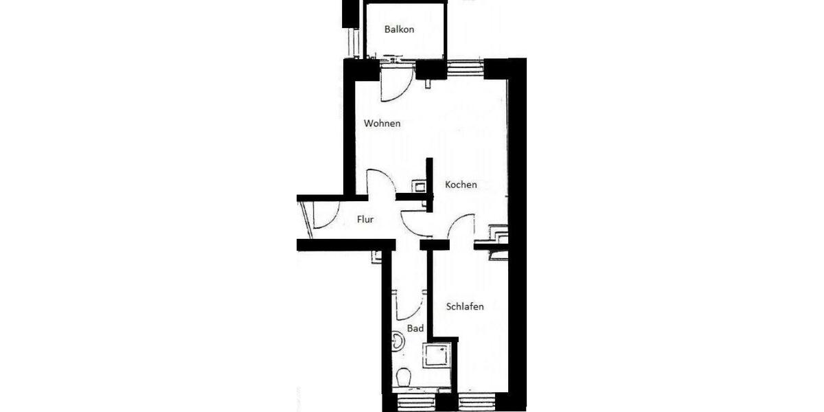 Etagenwohnung Plauen Bahnhofsvorstadt - 2 Zimmer, 45 m&sup2;, 290&euro; | Angebot:25080862