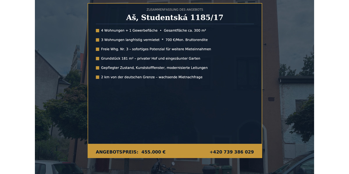 Mehrfamilienhaus, Wohnhaus Selb - 12 Zimmer, 300 m&sup2;, 455.000&euro; | Angebot:25482380