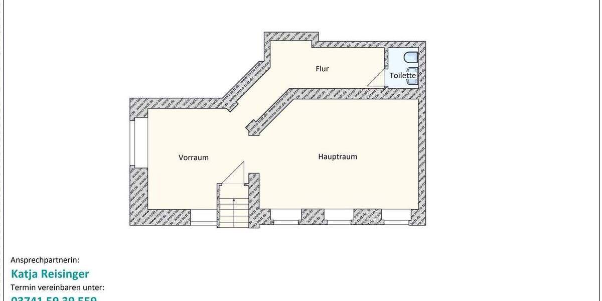 Gewerbeobjekt Plauen Haselbrunn - 2 Zimmer, 55 m&sup2;, 275&euro; | Angebot:25776819