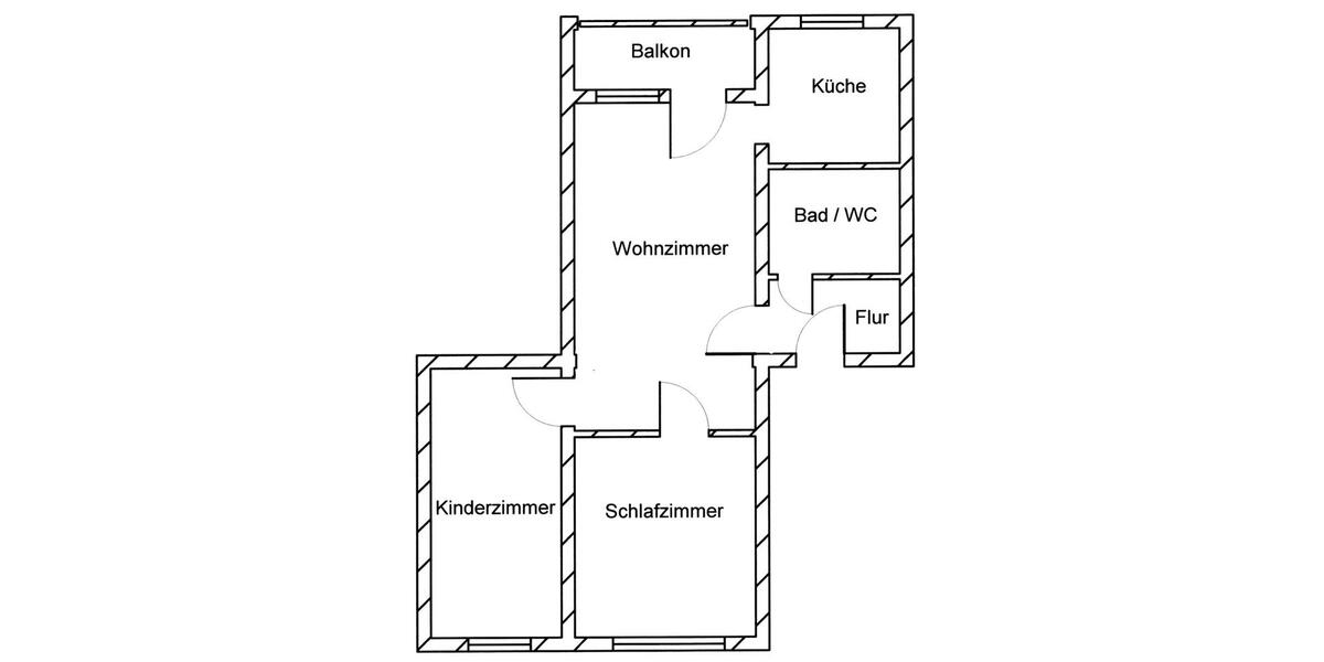 Etagenwohnung Oelsnitz (Vogtland) - 3 Zimmer, 58 m&sup2;, 345&euro; | Angebot:24177888