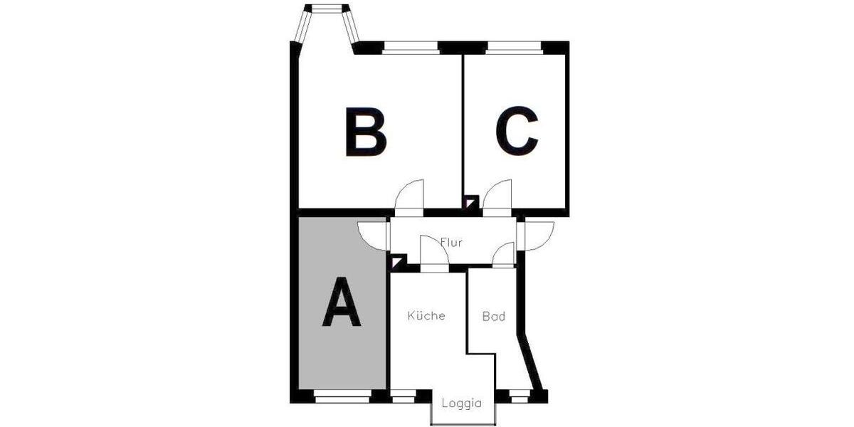 Etagenwohnung Plauen Bahnhofsvorstadt - 1 Zimmer, 14 m&sup2;, 130&euro; | Angebot:24493222