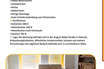 Wohnung Oelsnitz (Vogtland) - 2 Zimmer, 55 m&sup2;, 550&euro; | Angebot:26561432