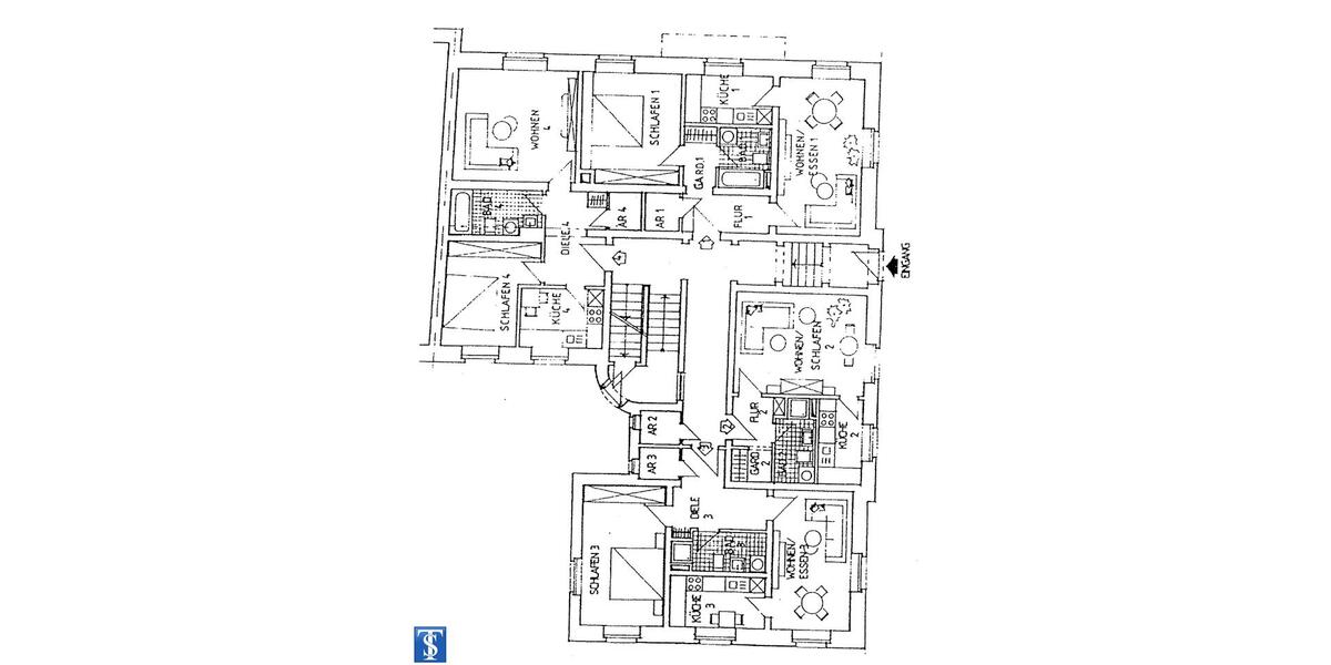 Etagenwohnung Plauen Bahnhofsvorstadt - 2 Zimmer, 61 m&sup2;, 305&euro; | Angebot:24493213
