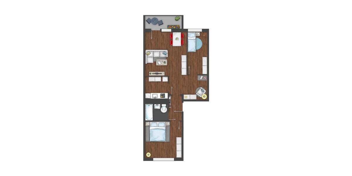 Etagenwohnung Plauen Alt Chrieschwitz - 3 Zimmer, 57 m&sup2;, 304&euro; | Angebot:21623163
