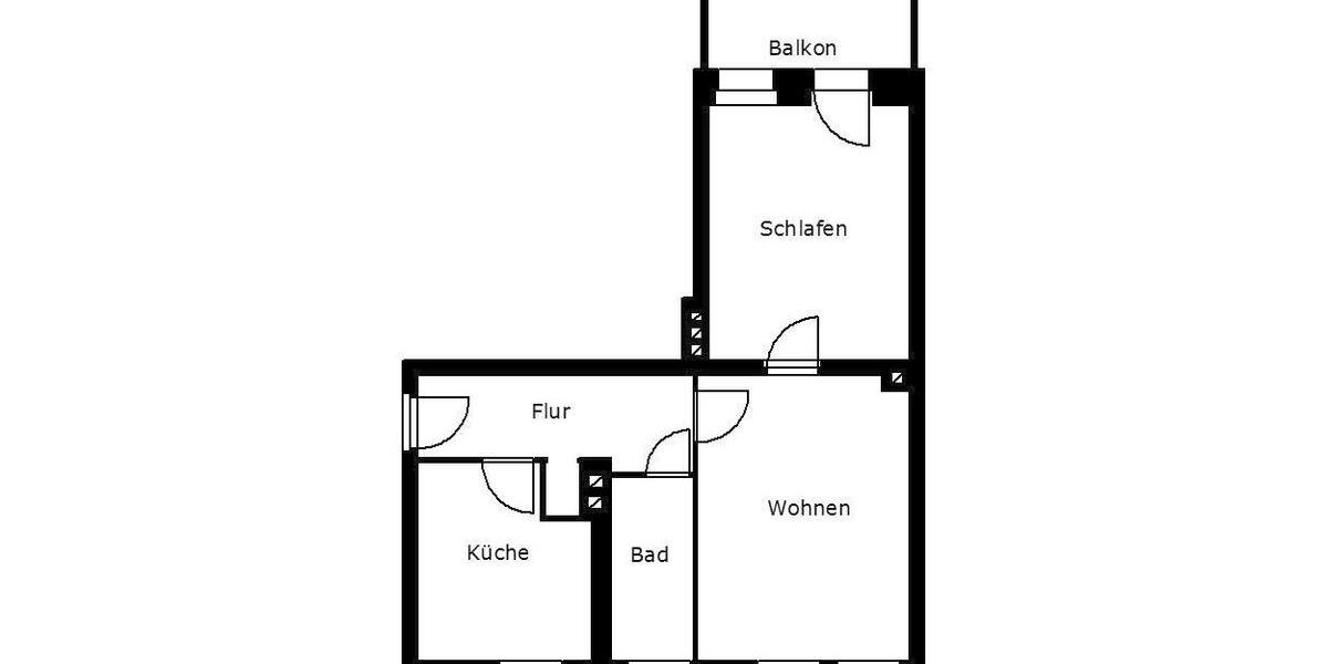 Erdgeschoßwohnung Plauen Bahnhofsvorstadt - 2 Zimmer, 48 m&sup2;, 263&euro; | Angebot:26635776