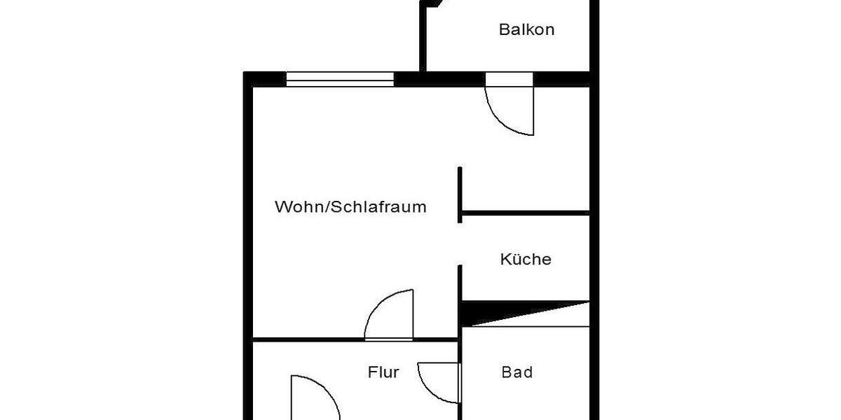 Etagenwohnung Plauen Alt Chrieschwitz - 1 Zimmer, 34 m&sup2;, 229&euro; | Angebot:23698337