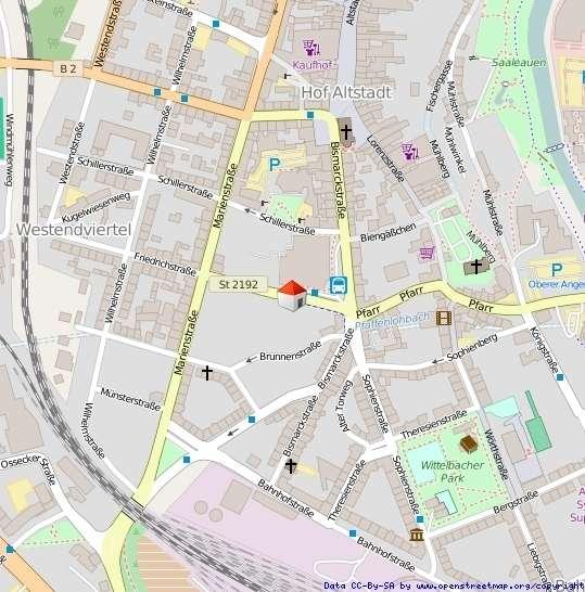 Etagenwohnung Hof Altstadt - 1 Zimmer, 26 m&sup2;, 500&euro; | Angebot:24597215