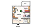 Etagenwohnung Bad Elster - 1 Zimmer, 34 m&sup2;, 240&euro; | Angebot:25219056