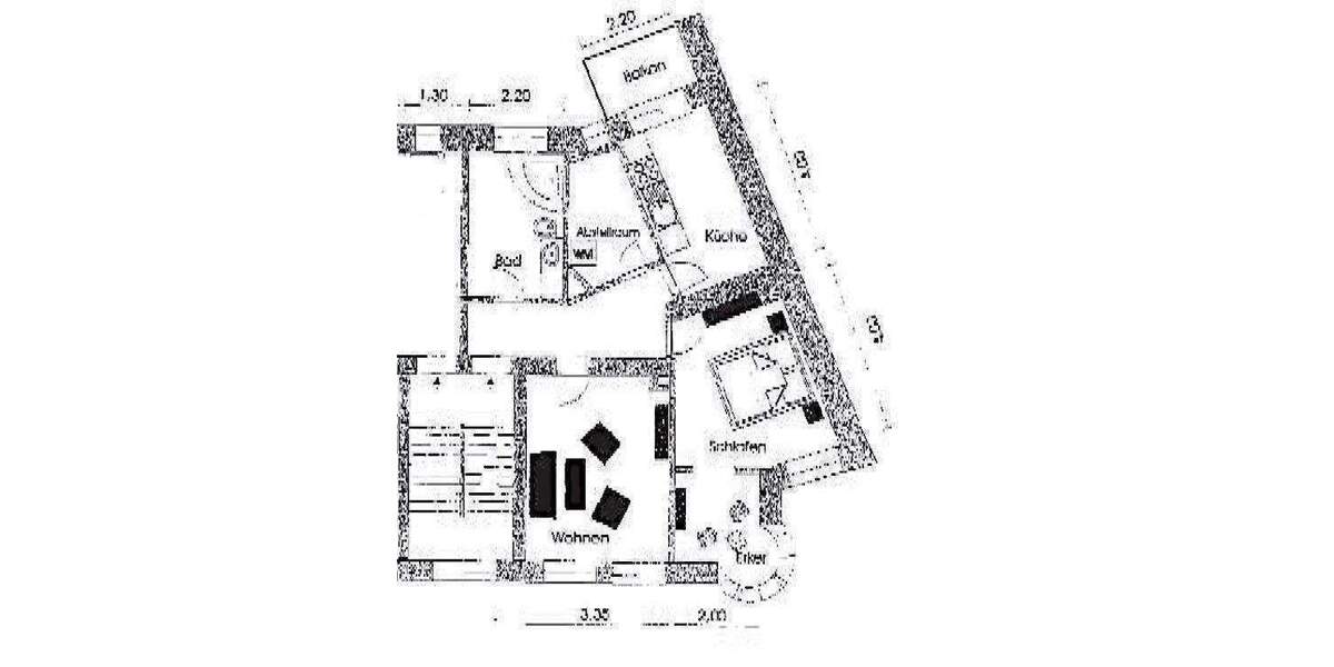 Etagenwohnung Plauen Stadtmitte - 2 Zimmer, 69 m&sup2;, 320&euro; | Angebot:26092028