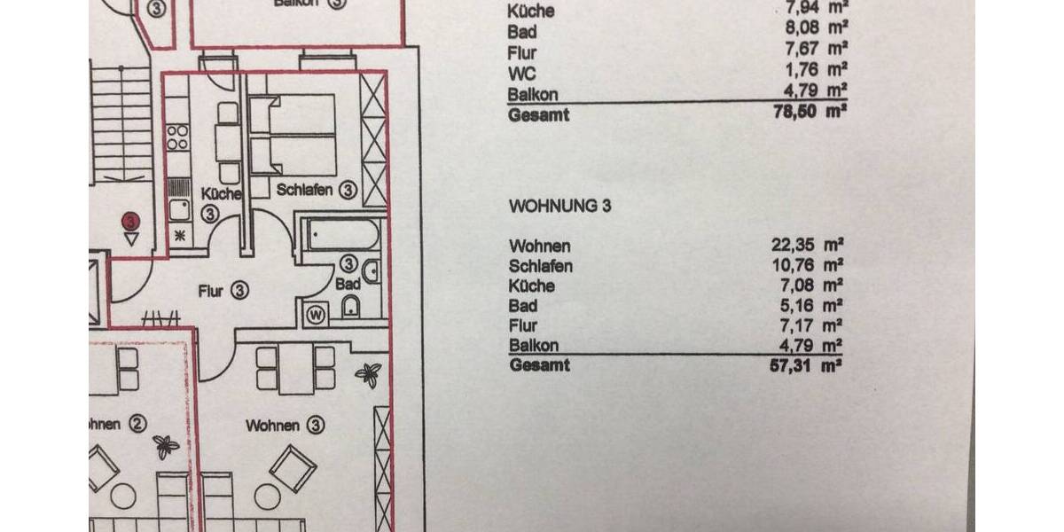 Etagenwohnung Plauen Westend - 2 Zimmer, 57 m&sup2;, 79.000&euro; | Angebot:25662027