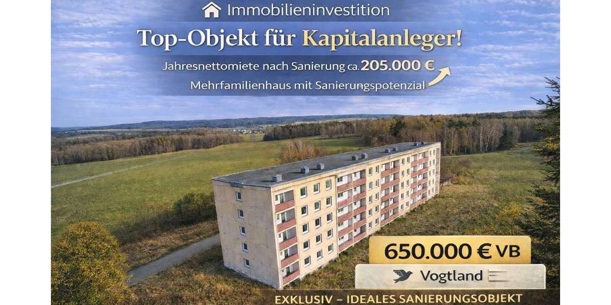 Einfamilienhaus Trieb - 120 Zimmer, 3.105 m&sup2;, 650.000&euro; | Angebot:26313279