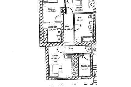 Wohnung Gefell - 2.5 Zimmer, 78 m&sup2;, 585&euro; | Angebot:26354150