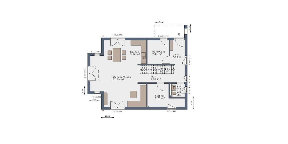 Einfamilienhaus Feilitzsch - 5 Zimmer, 140 m&sup2;, 1.550&euro; | Angebot:24641046