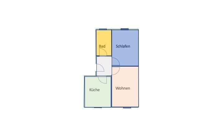 Etagenwohnung Plauen - 2 Zimmer, 50 m&sup2;, 300&euro; | Angebot:25538971