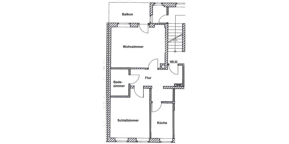 Etagenwohnung Plauen Hammervorstadt - 2 Zimmer, 61 m&sup2;, 280&euro; | Angebot:25691960