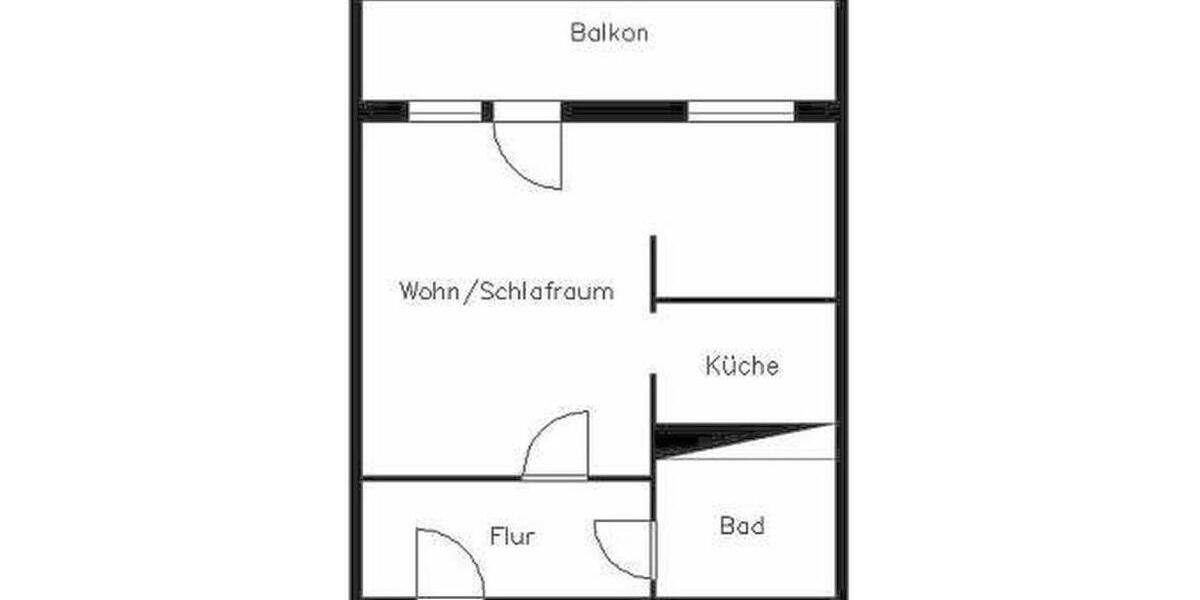 Etagenwohnung Plauen Alt Chrieschwitz - 1 Zimmer, 36 m&sup2;, 206&euro; | Angebot:25756464