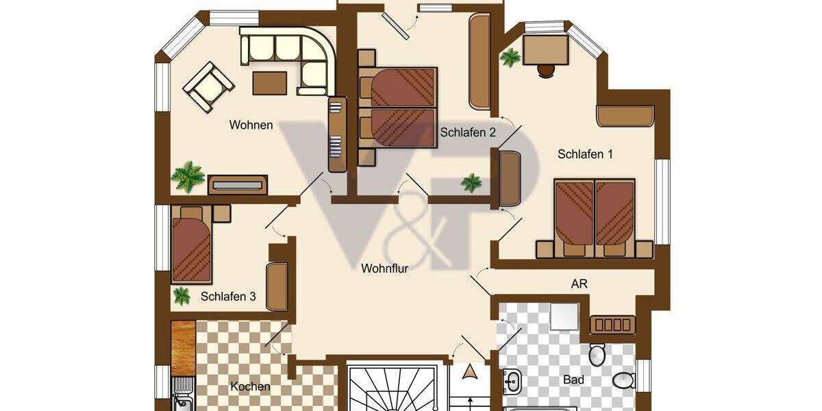 Etagenwohnung Schleiz - 4 Zimmer, 125 m&sup2;, 198.000&euro; | Angebot:25834858