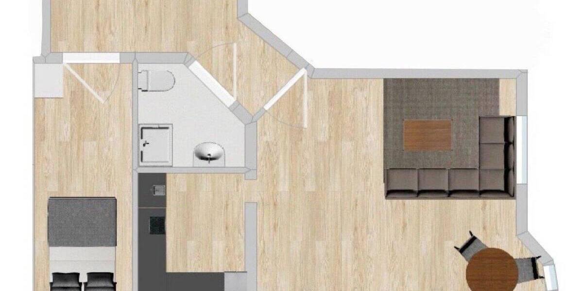 Etagenwohnung Plauen Haselbrunn - 2 Zimmer, 50 m&sup2;, 312&euro; | Angebot:26214887