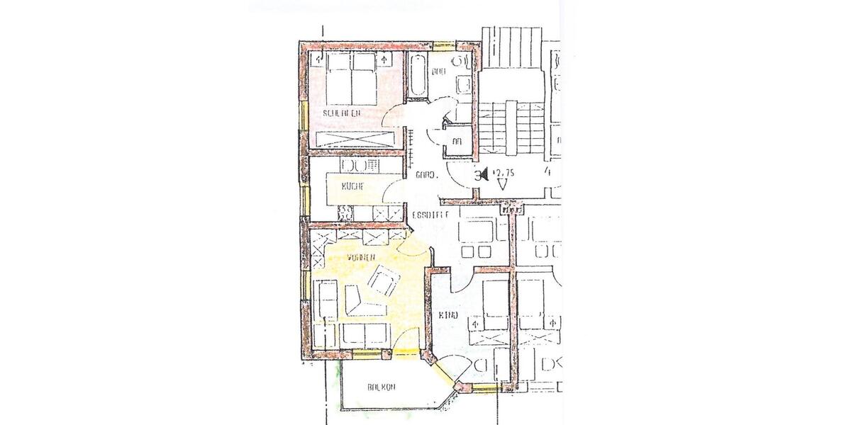 Etagenwohnung Döhlau - 3 Zimmer, 78 m&sup2;, 640&euro; | Angebot:26007894