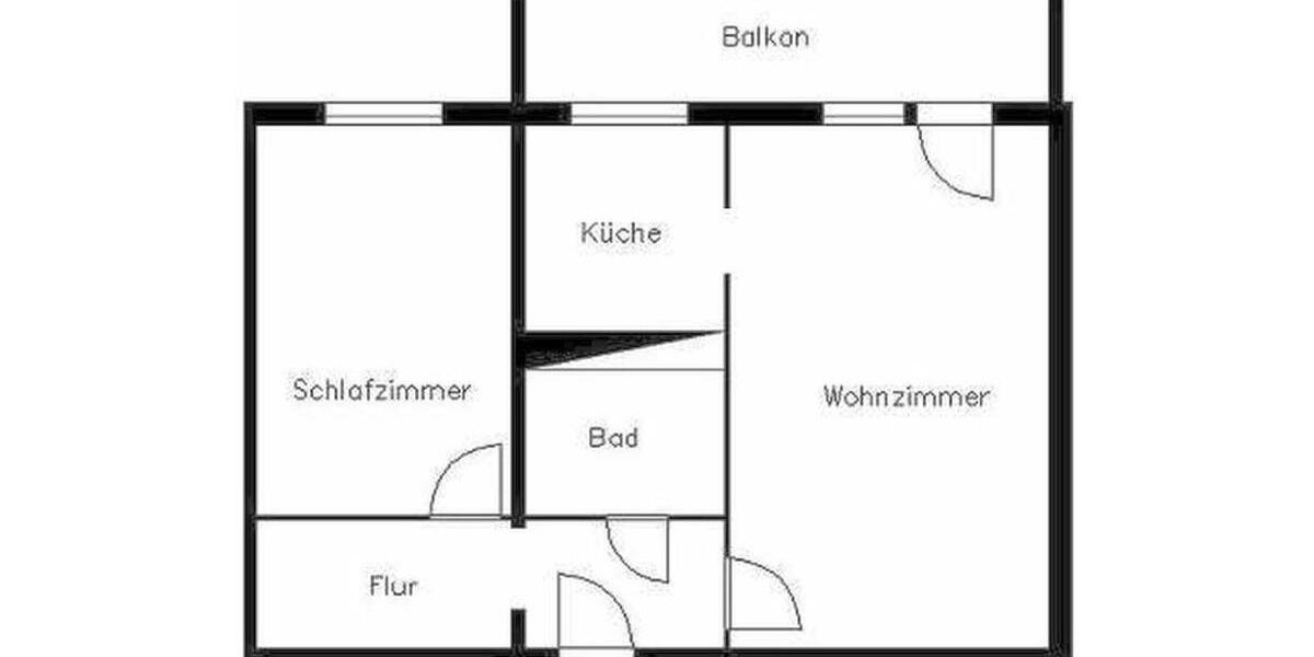 Etagenwohnung Plauen Alt Chrieschwitz - 2 Zimmer, 53 m&sup2;, 289&euro; | Angebot:26008171