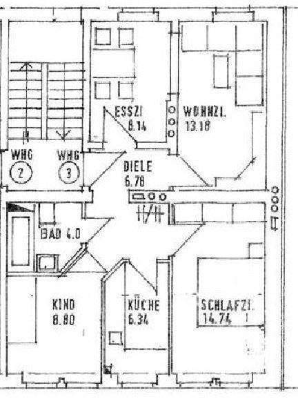 Etagenwohnung Hof Innenstadt - 4 Zimmer, 65 m&sup2;, 370&euro; | Angebot:26290772