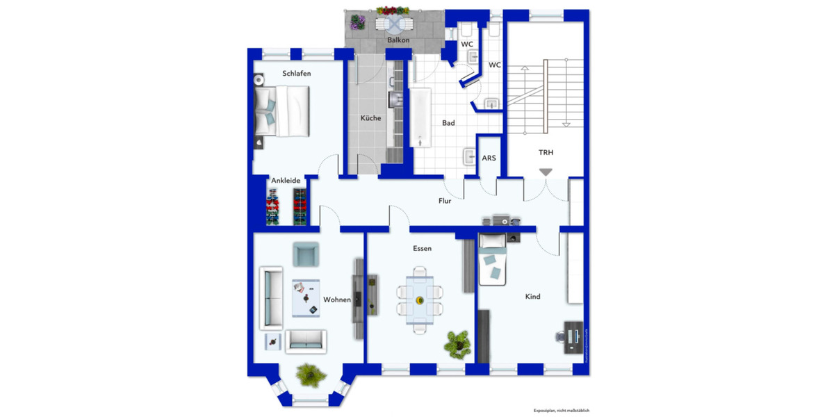 Etagenwohnung Plauen - 4 Zimmer, 120 m&sup2;, 800&euro; | Angebot:25137415