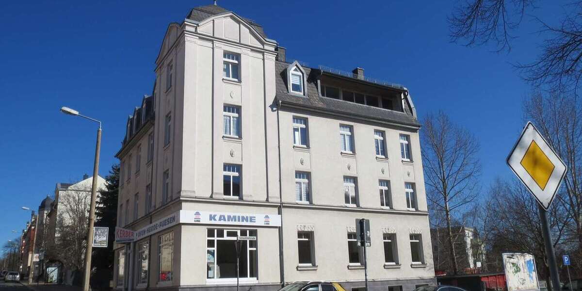 Etagenwohnung Plauen Bahnhofsvorstadt - 2 Zimmer, 63 m&sup2;, 300&euro; | Angebot:23320988