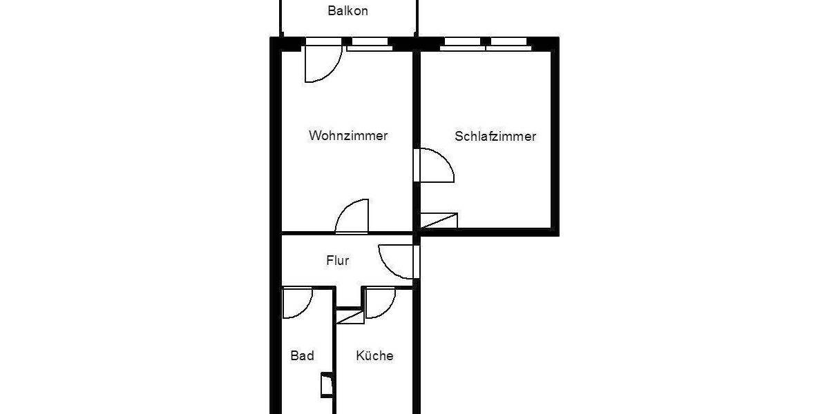 Etagenwohnung Plauen Haselbrunn - 2 Zimmer, 46 m&sup2;, 229&euro; | Angebot:26869403
