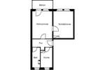Etagenwohnung Plauen Haselbrunn - 2 Zimmer, 46 m&sup2;, 229&euro; | Angebot:26869403
