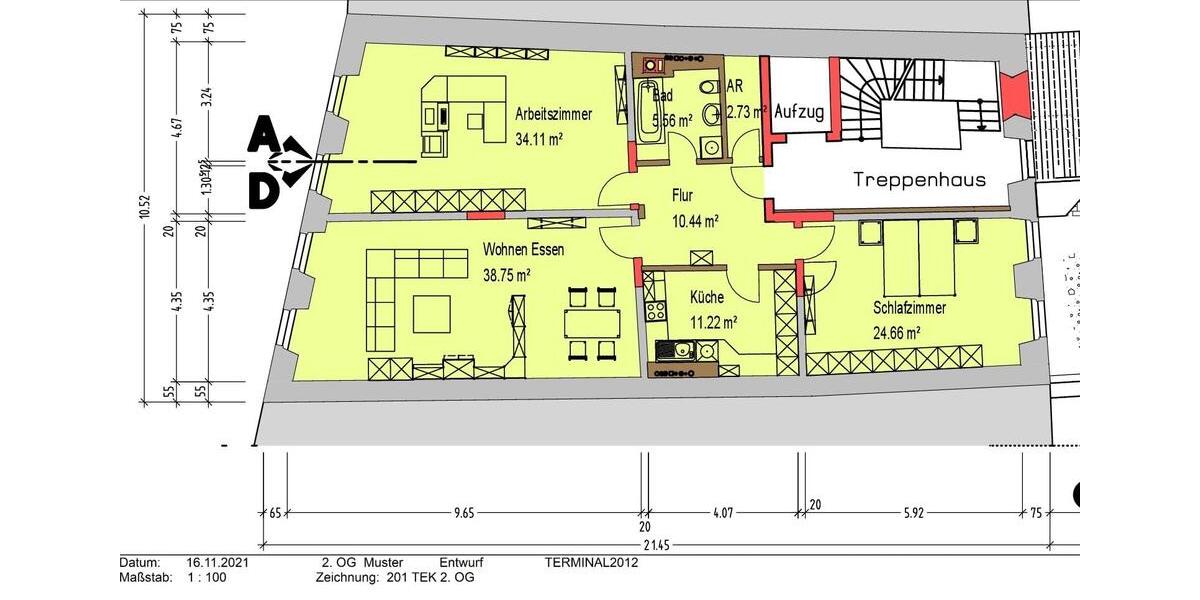 Etagenwohnung Hof Altstadt - 3 Zimmer, 127 m&sup2;, 850&euro; | Angebot:20834619