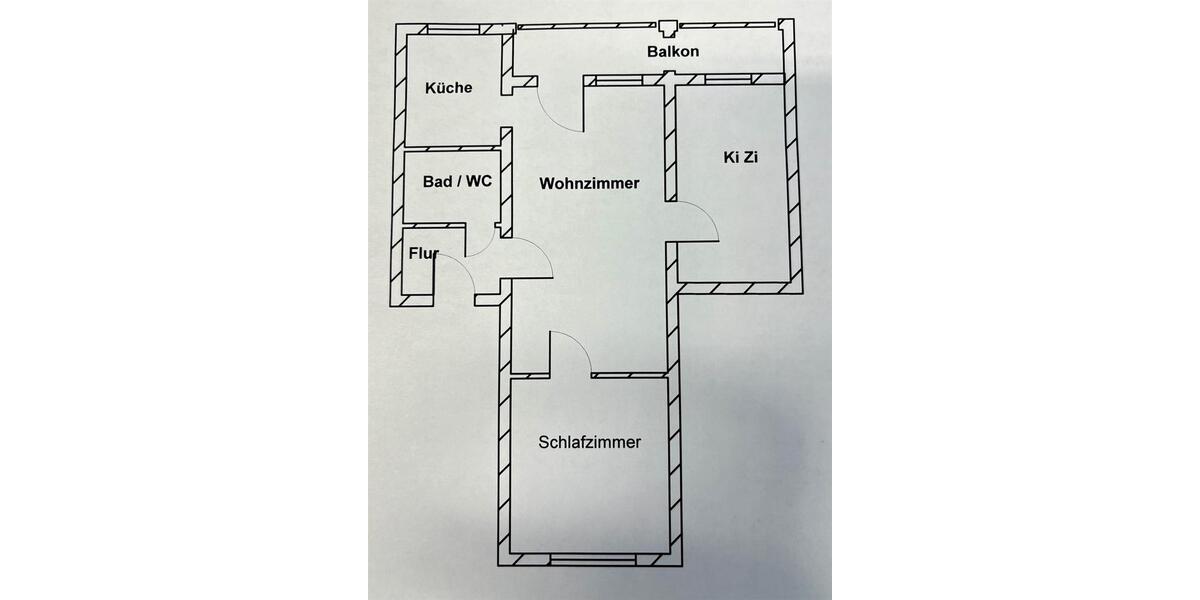 Etagenwohnung Oelsnitz (Vogtland) - 3 Zimmer, 58 m&sup2;, 316&euro; | Angebot:23732778