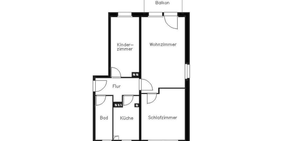 Etagenwohnung Plauen - 3 Zimmer, 58 m&sup2;, 324&euro; | Angebot:24144478