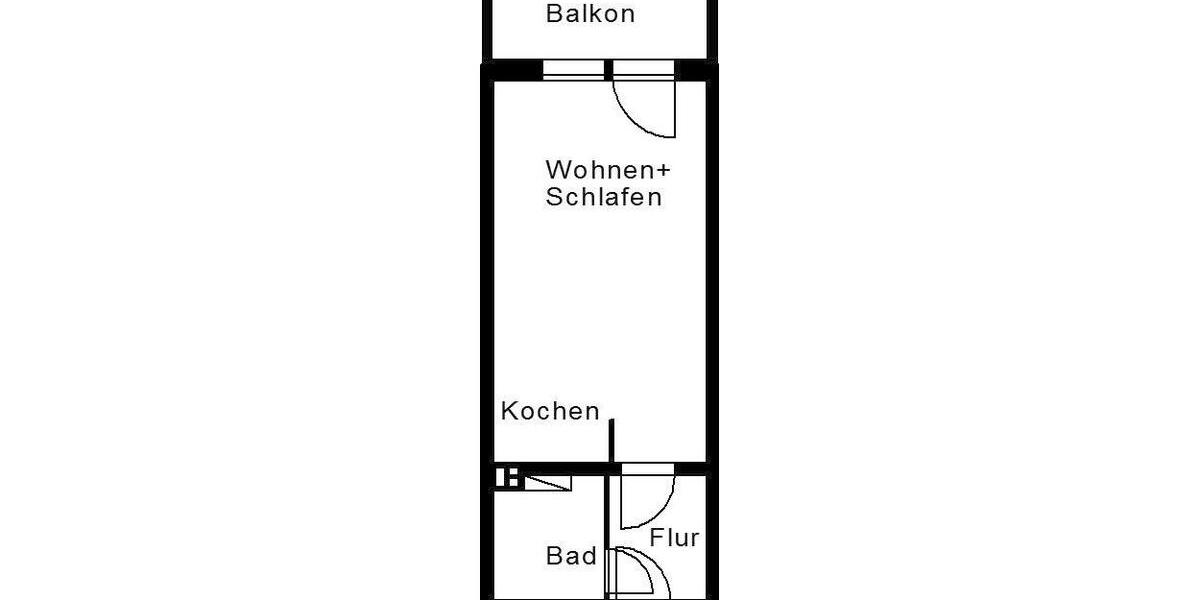 Etagenwohnung Plauen Altstadt - 1 Zimmer, 30 m&sup2;, 230&euro; | Angebot:26001498