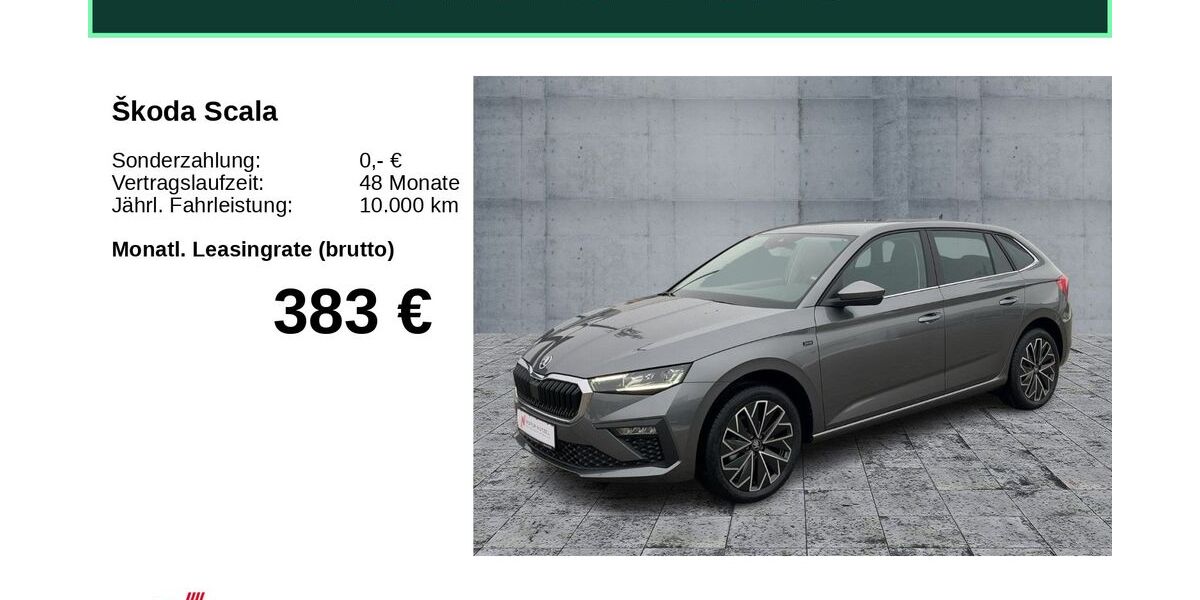 Skoda Scala 2.000 km 28.970 &euro; Hof 95030