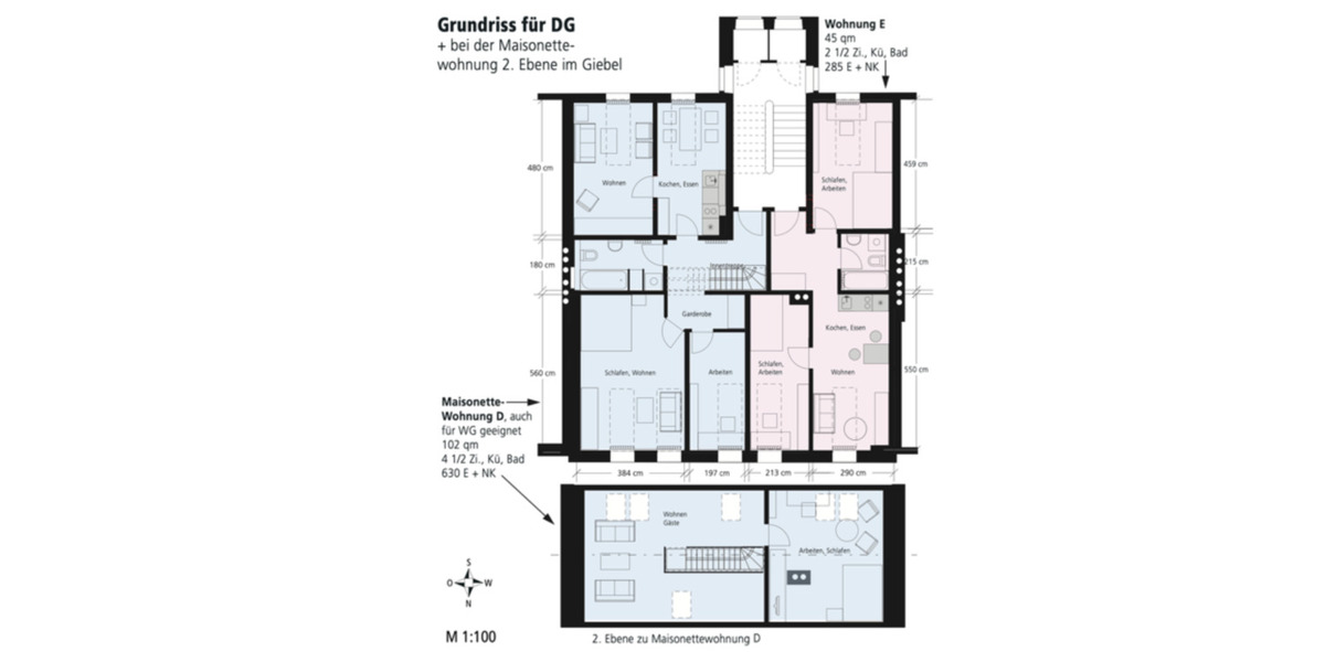Etagenwohnung Hof Altstadt - 4.5 Zimmer, 102 m&sup2;, 1.200&euro; | Angebot:25906805