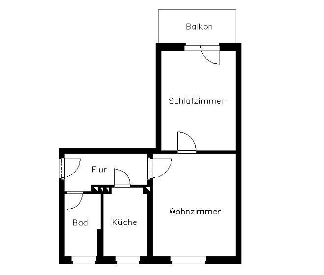 Etagenwohnung Plauen Bahnhofsvorstadt - 2 Zimmer, 50 m&sup2;, 279&euro; | Angebot:24487294