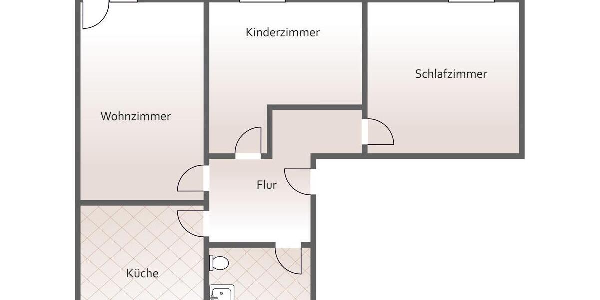 Etagenwohnung Plauen - 3 Zimmer, 78 m&sup2;, 506&euro; | Angebot:25303872