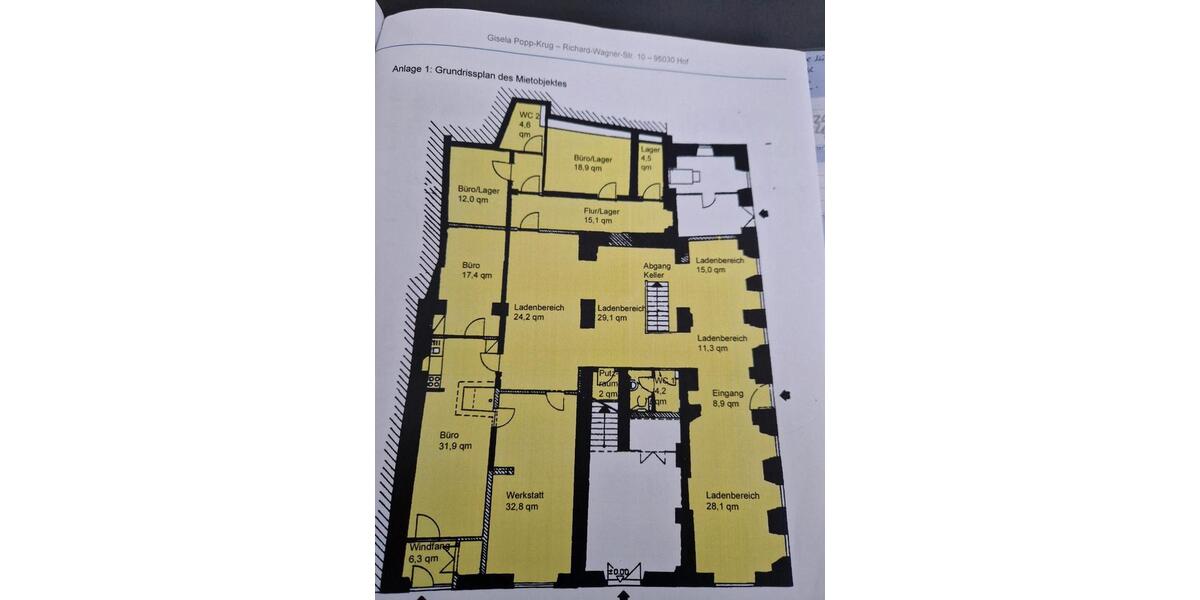 Gewerbeobjekt Hof Altstadt - 1.800&euro; | Angebot:24839813