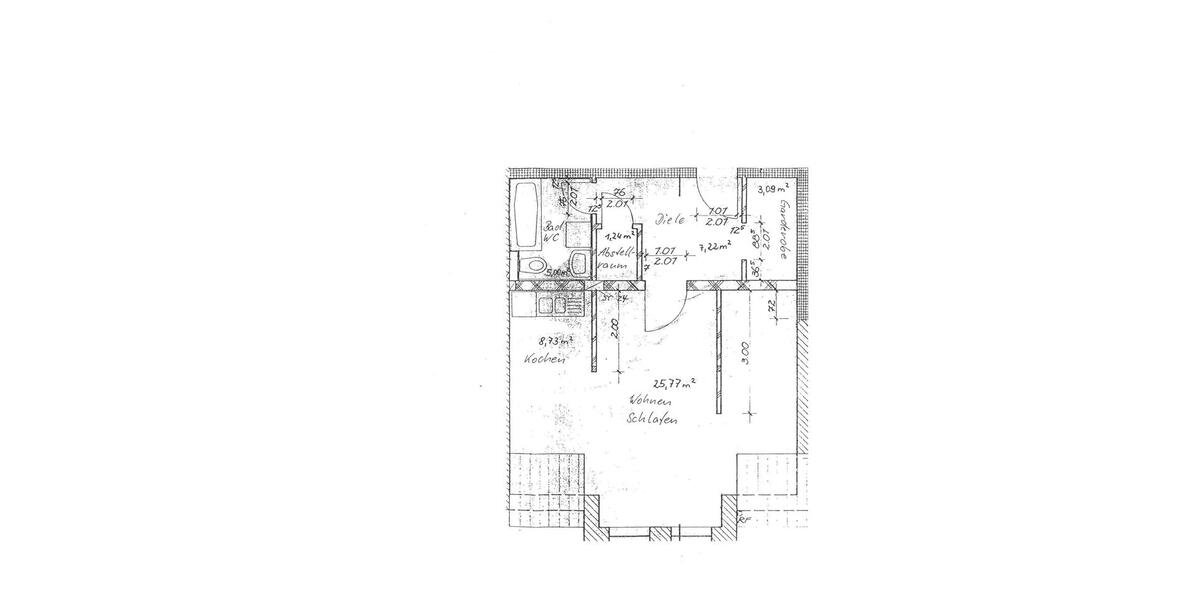 Etagenwohnung Oelsnitz (Vogtland) - 1 Zimmer, 51 m&sup2;, 255&euro; | Angebot:25717020