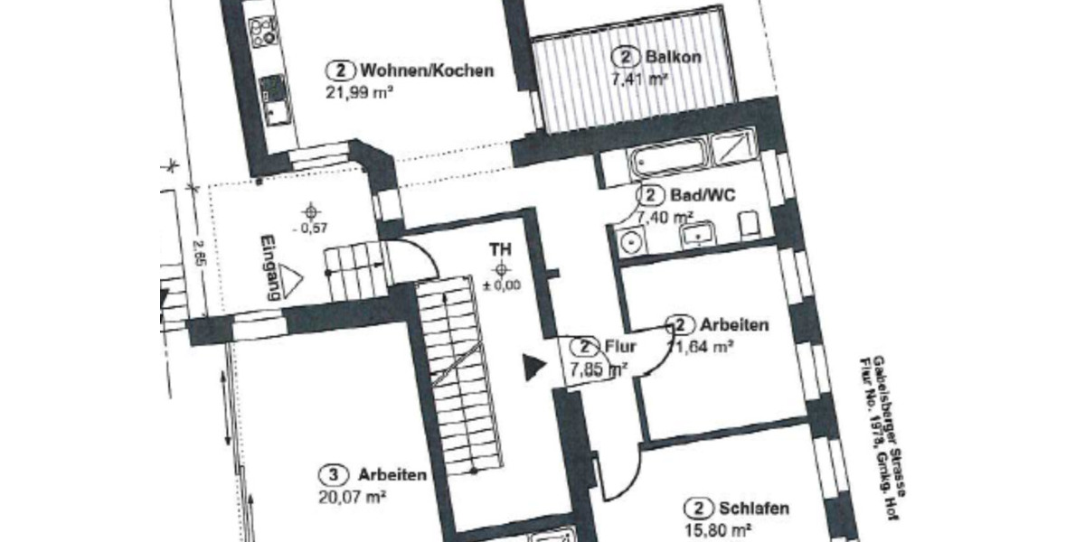 Erdgeschoßwohnung Hof Altstadt - 3 Zimmer, 65 m&sup2;, 570&euro; | Angebot:25353480