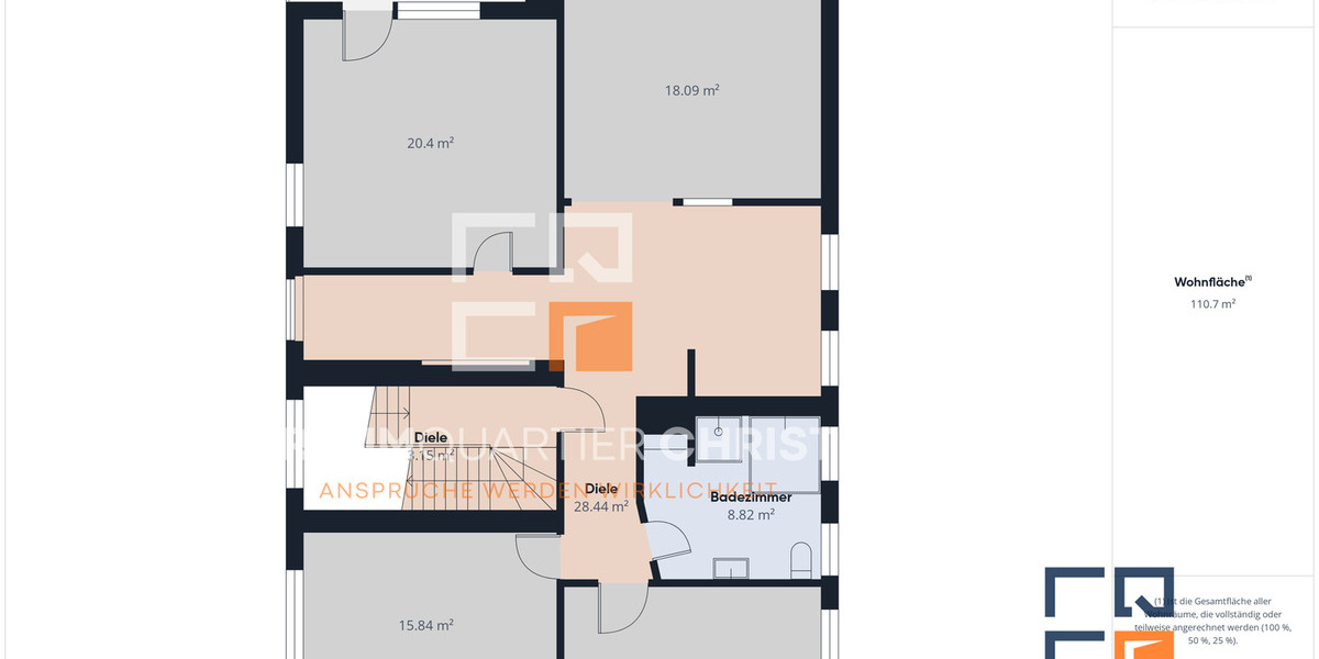 Etagenwohnung Selb Selb-Plößberg - 4 Zimmer, 110 m&sup2;, 105.000&euro; | Angebot:26017326