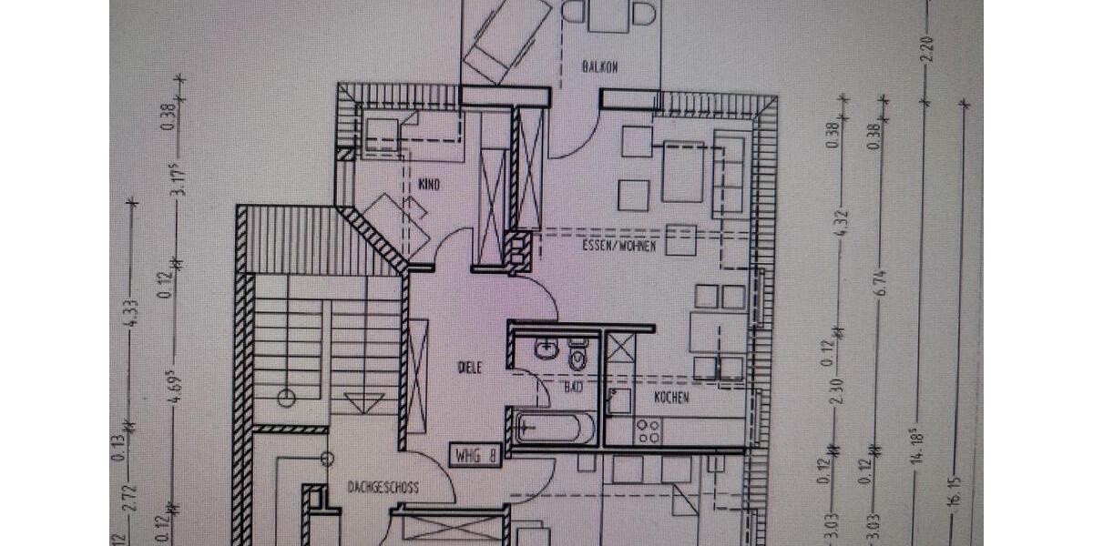 Dachgeschoßwohnung Naila - 3 Zimmer, 64 m&sup2;, 580&euro; | Angebot:26060932